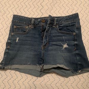 American Eagle Hi Rise Shortie Shorts